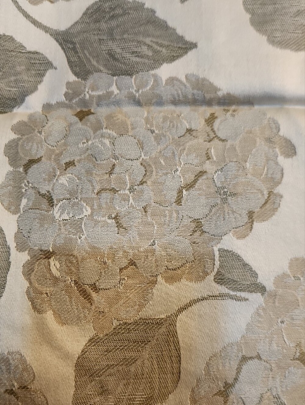 Floral Jacquard Pillow Cover Sham Cotton Made In Germany